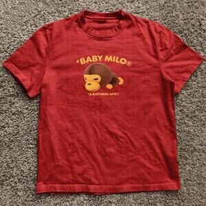 Red Baby Milo A Bathing Ape T-Shirt